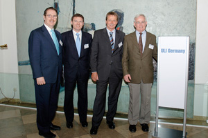 Bill Kisler, Jürgen Horvath, Bernhard Hansen, Tom Murphy (ehemaliger Bürgermeister von Pittsburgh USA)